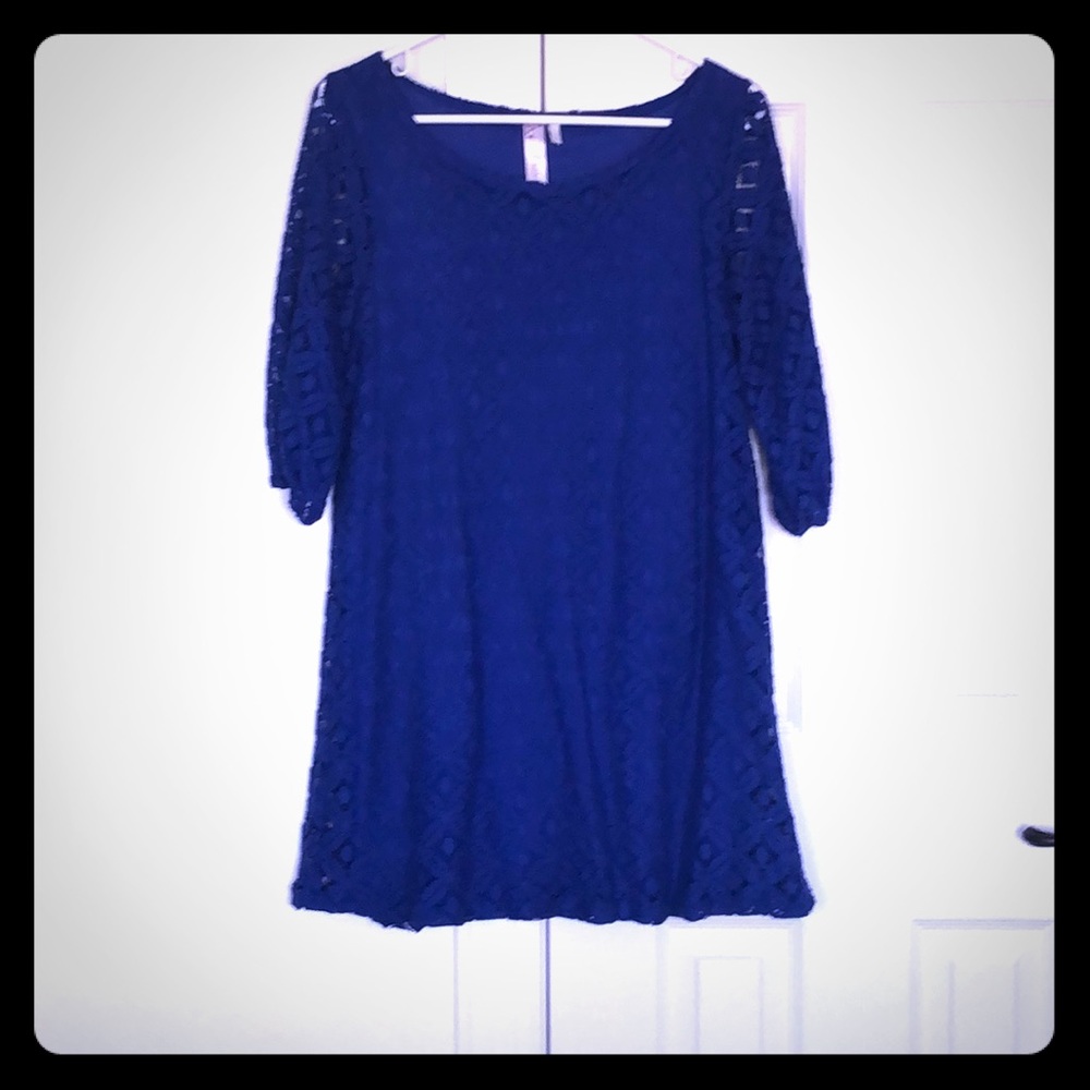 Royal Blue Mini Dress